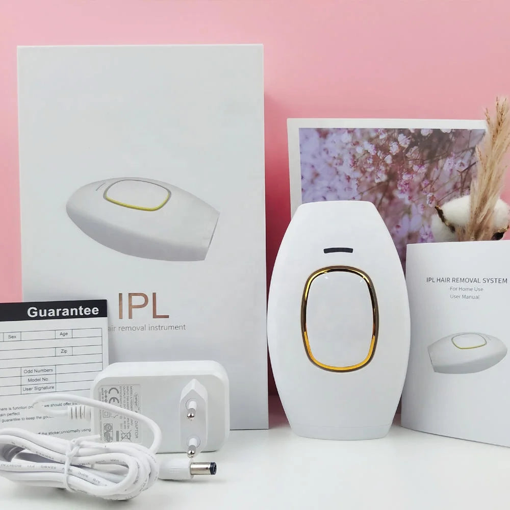 Appareil d'épilation IPL permanent - 500 000 flashs - Épilation corps et visage