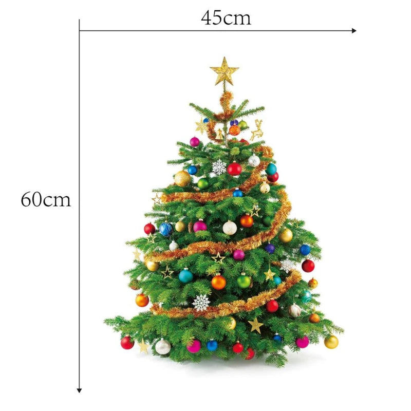 Autocollants Muraux de Noël - Décoration Vitrine Fenêtre Thème Festif