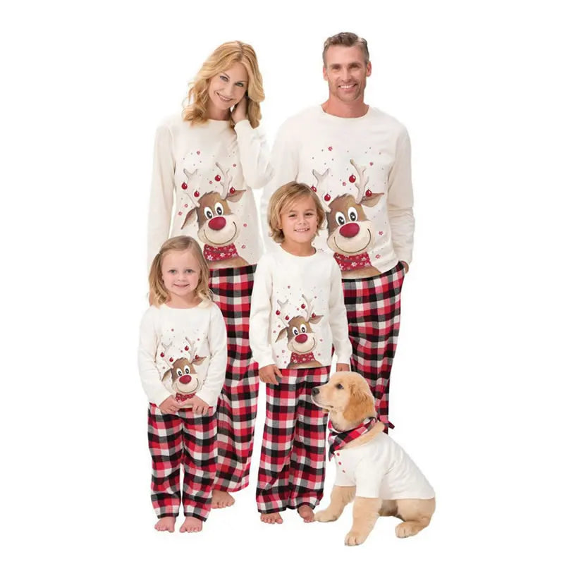 Pyjama de Noël Familial Garçon Fille - Ensemble Assorti Adulte et Enfant