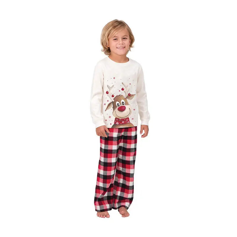 Pyjama de Noël Familial Garçon Fille - Ensemble Assorti Adulte et Enfant