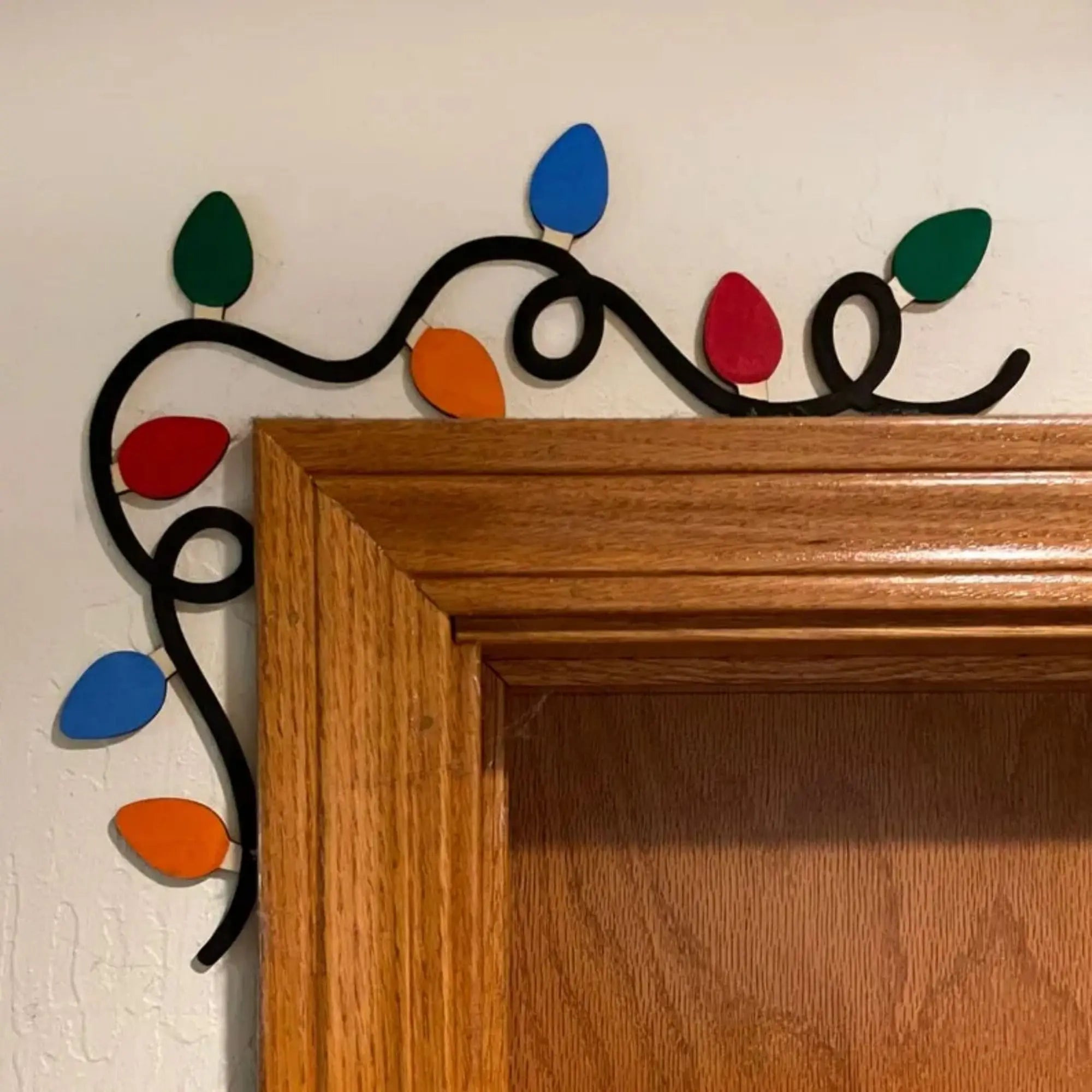 Christmas Decoration 2025 1pc Santa Clau Christmas Door Corner Decoration Diy Stitching Creatives Home Decor Colgante De Navidad