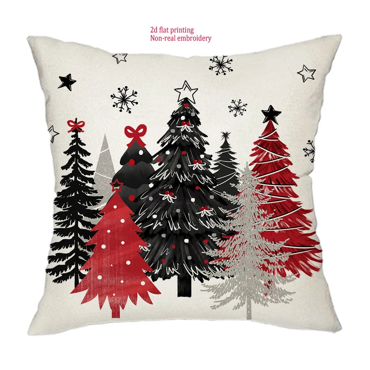 Christmas Tree Print Christmas Pillowcases for Cozy Holidays! Sofa cushion cover, New Year home decoration