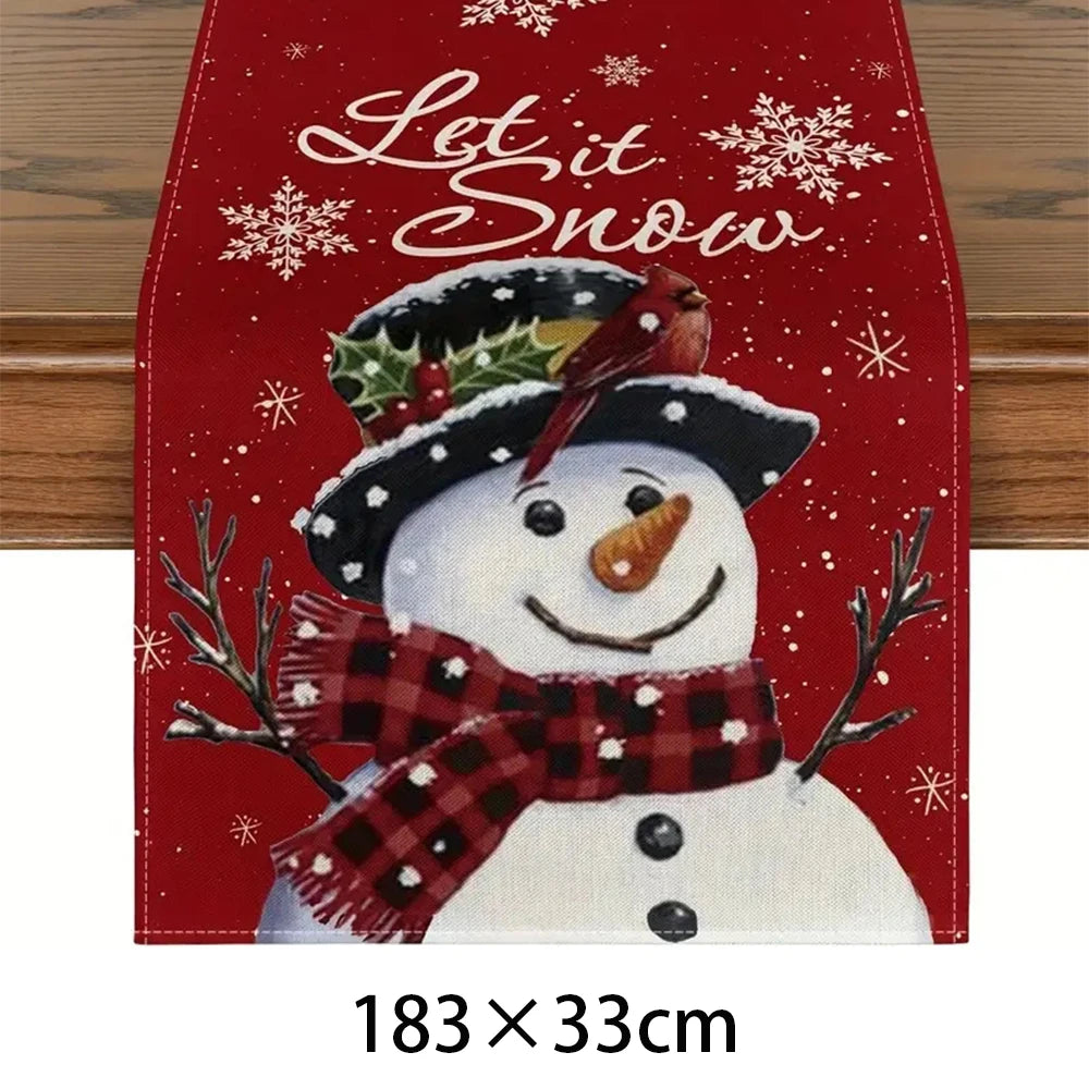 Chemin de Table de Noël 2025 - Décoration Table Festive pour Fête