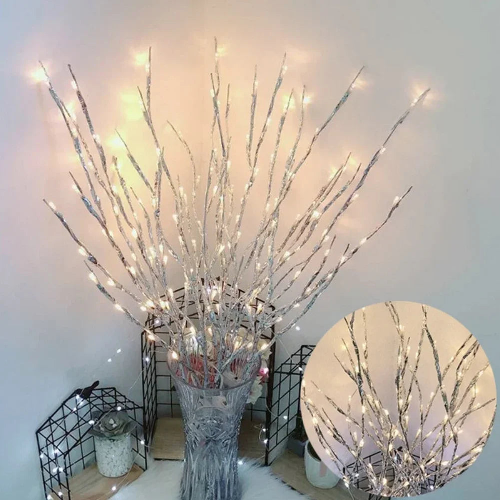 Branches LED 20 LED Multicolores - Lumières Décoratives à Piles Flexibles