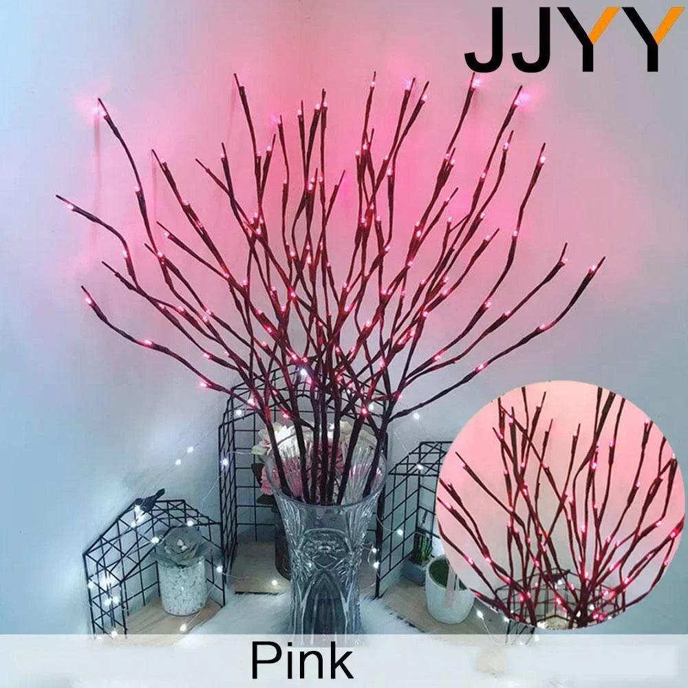 Branches LED Noël 20 LED Flexibles - Lumières à Piles Décoration Maison Fête