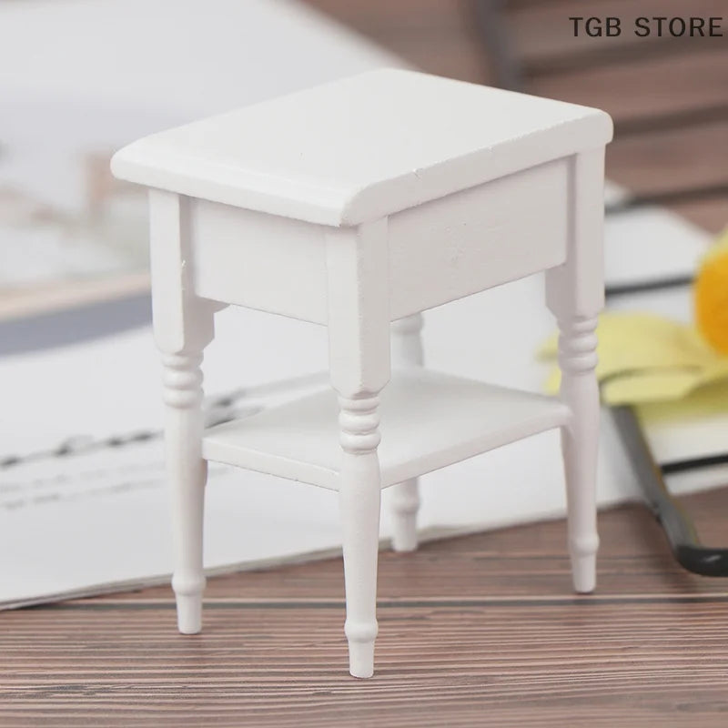 1Pc 1:12 Dollhouse Miniature Furniture Bedside Cupboard Doll House Room Decor