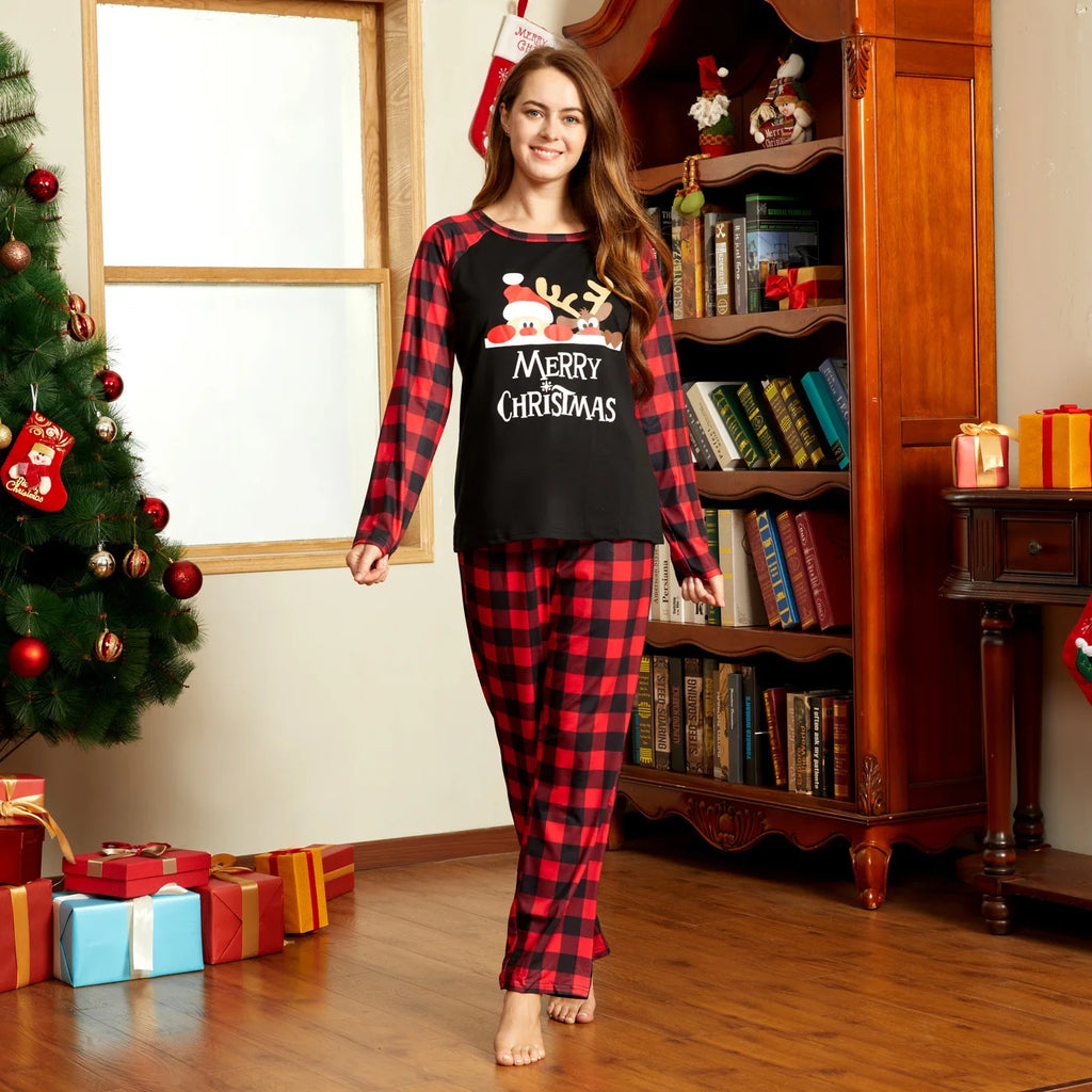 Pyjama de Noël Familial Père Noël - Ensemble Assorti Femme Homme Enfant
