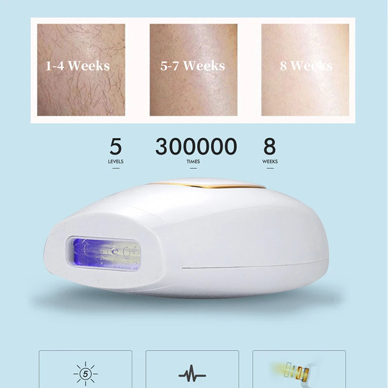 Épilateur IPL Portable Sans Douleur - Appareil Laser à Domicile pour Femmes