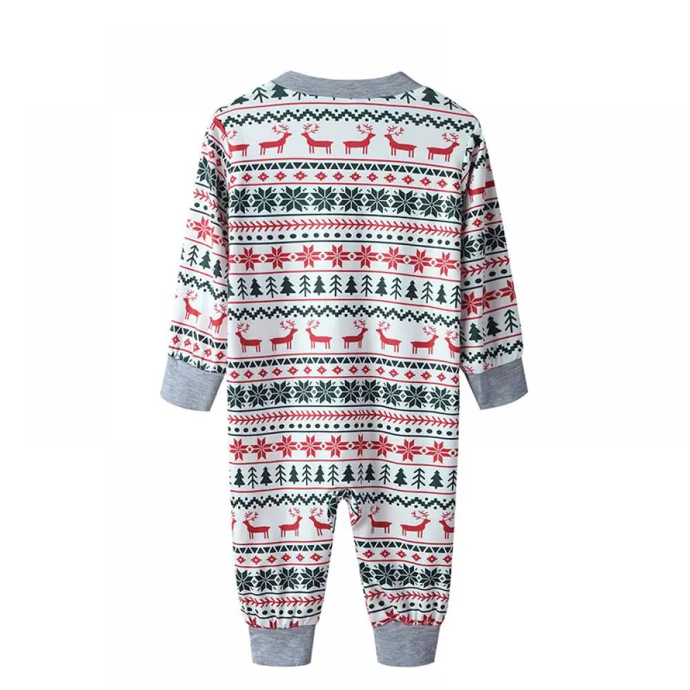 Pyjama de Noël Familial Renne et Sapin - Ensemble Assorti Parents et Enfants