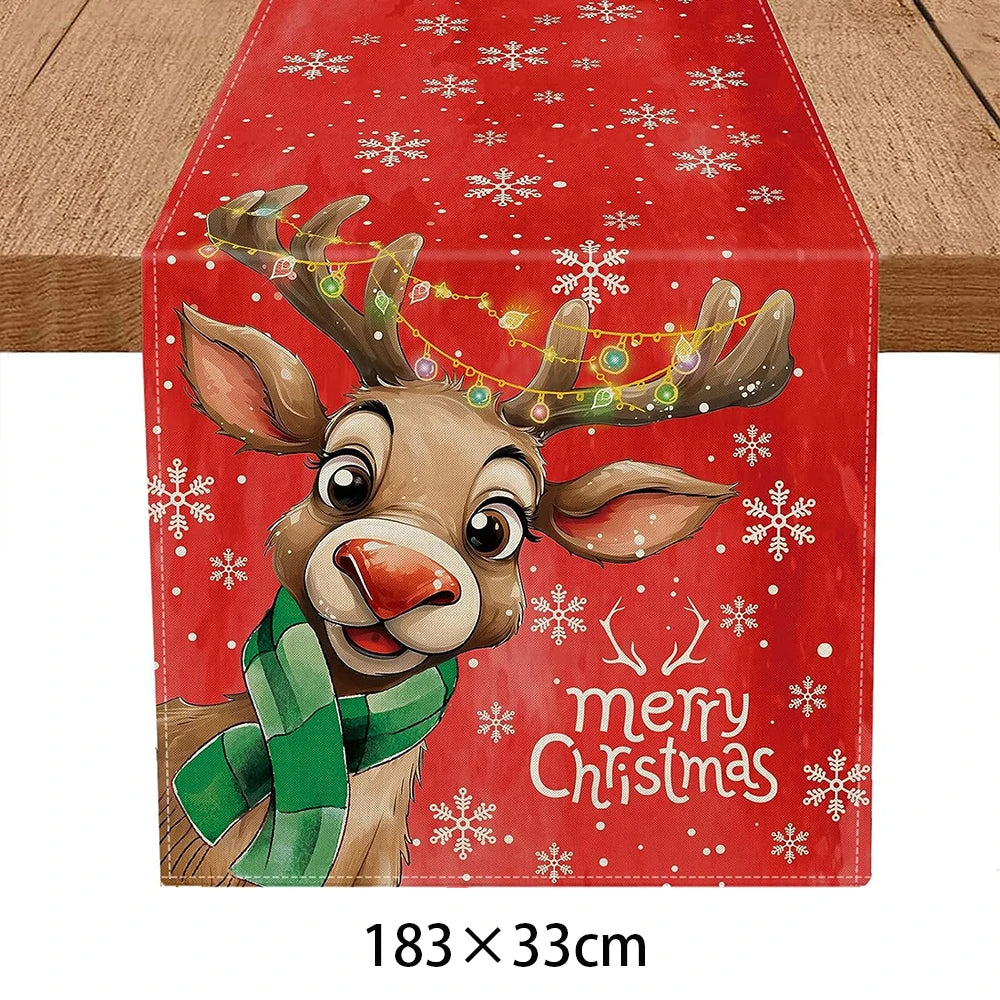 Chemin de Table de Noël 2025 - Décoration Table Festive pour Fête