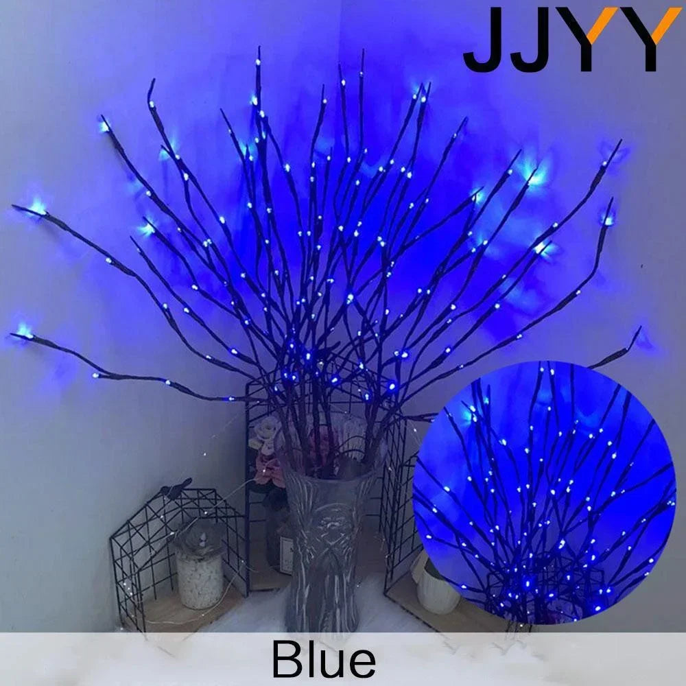 Branches LED Noël 20 LED Flexibles - Lumières à Piles Décoration Maison Fête