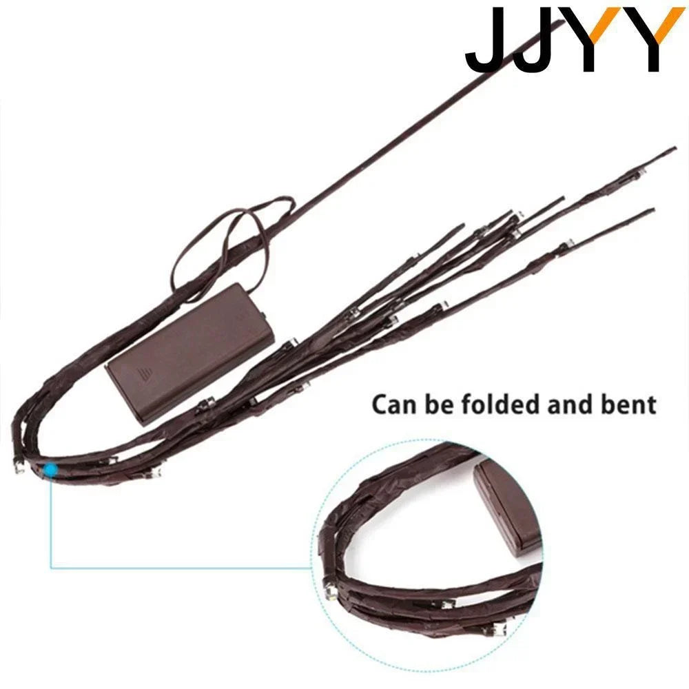 Branches LED Noël 20 LED Flexibles - Lumières à Piles Décoration Maison Fête