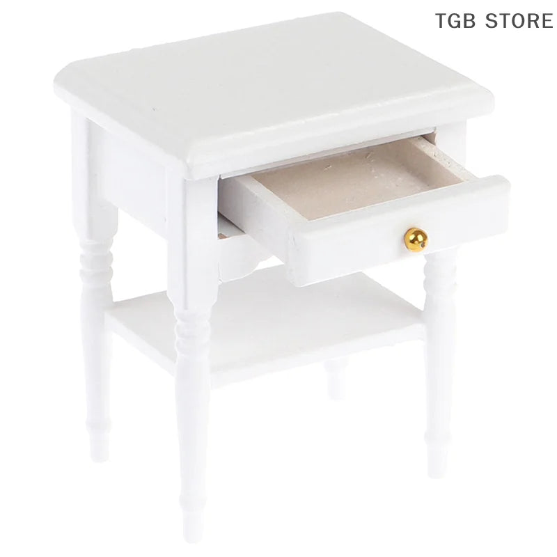 1Pc 1:12 Dollhouse Miniature Furniture Bedside Cupboard Doll House Room Decor