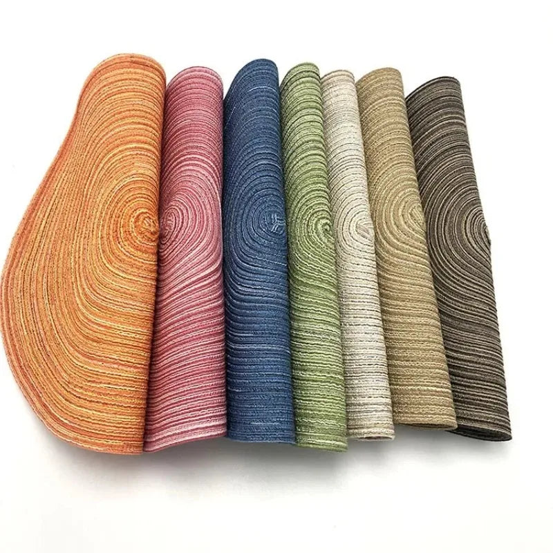 Round Braided Placemats,Washable Round Placemats for Kitchen Table 15 inch Round Table Mat for Dining Tables Holiday Party Decor