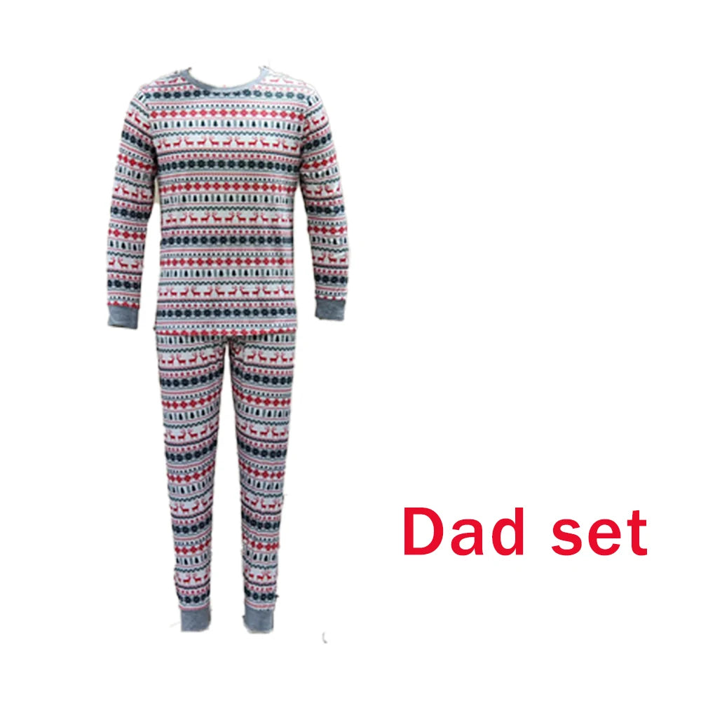 Pyjama de Noël Familial Renne et Sapin - Ensemble Assorti Parents et Enfants