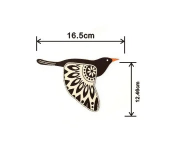 Décoration Murale Oiseau Volant en Bois - Art Mural Naturel