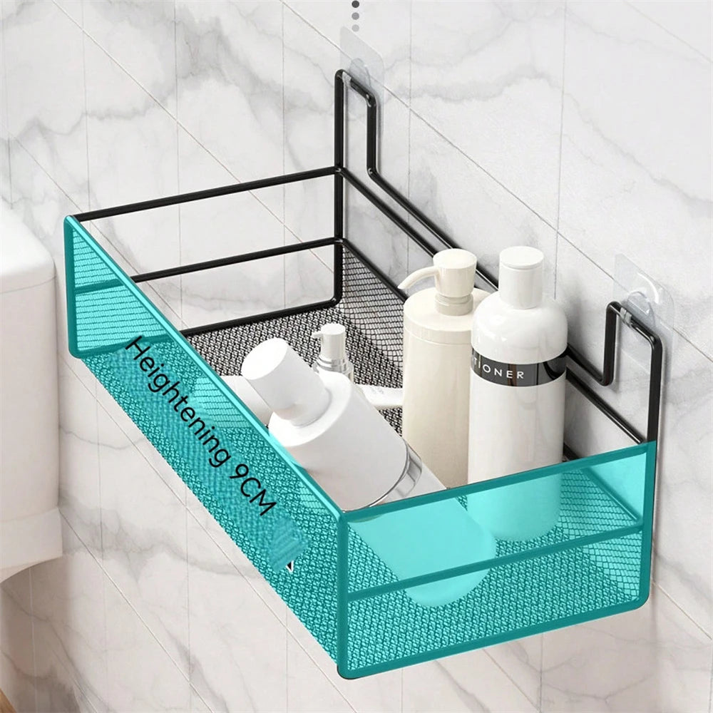 Étagère Murale Salle de Bain Sans Perçage - Rangement Multifonction