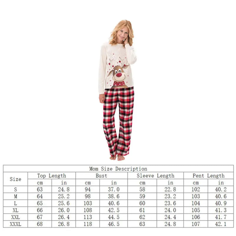 Pyjama de Noël Familial Garçon Fille - Ensemble Assorti Adulte et Enfant