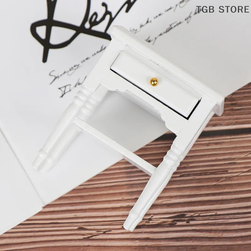 1Pc 1:12 Dollhouse Miniature Furniture Bedside Cupboard Doll House Room Decor