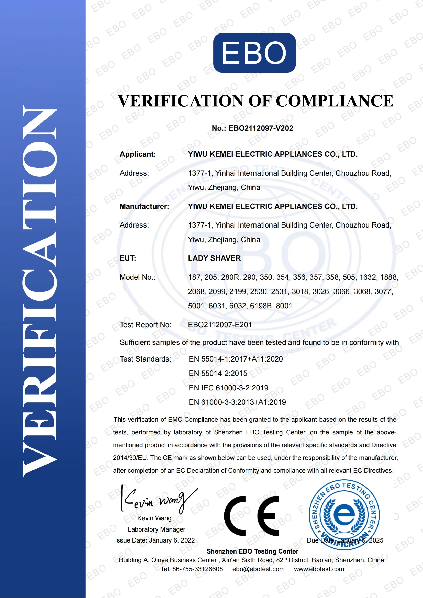 Rasoir Électrique Kemei KM-3018 - Épilateur Rechargeable Corps Complet Femme