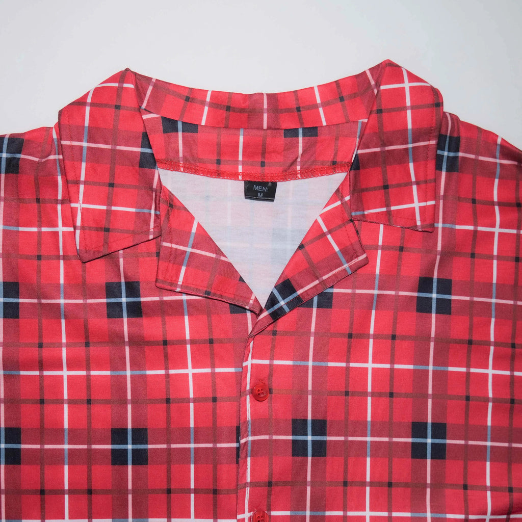 Ensemble pyjama de Noël à carreaux rouges - 2 pièces - Pour toute la famille