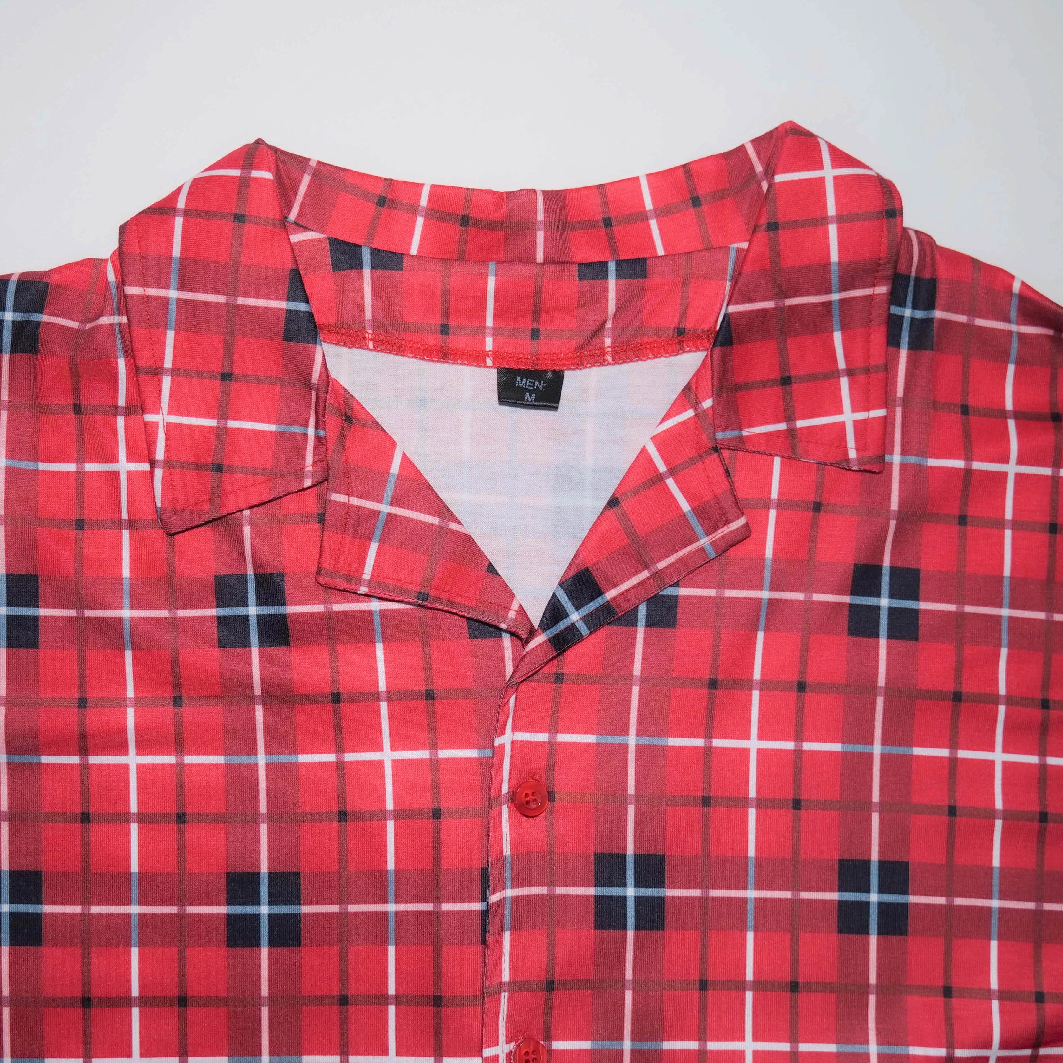 Ensemble pyjama de Noël à carreaux rouges - 2 pièces - Pour toute la famille