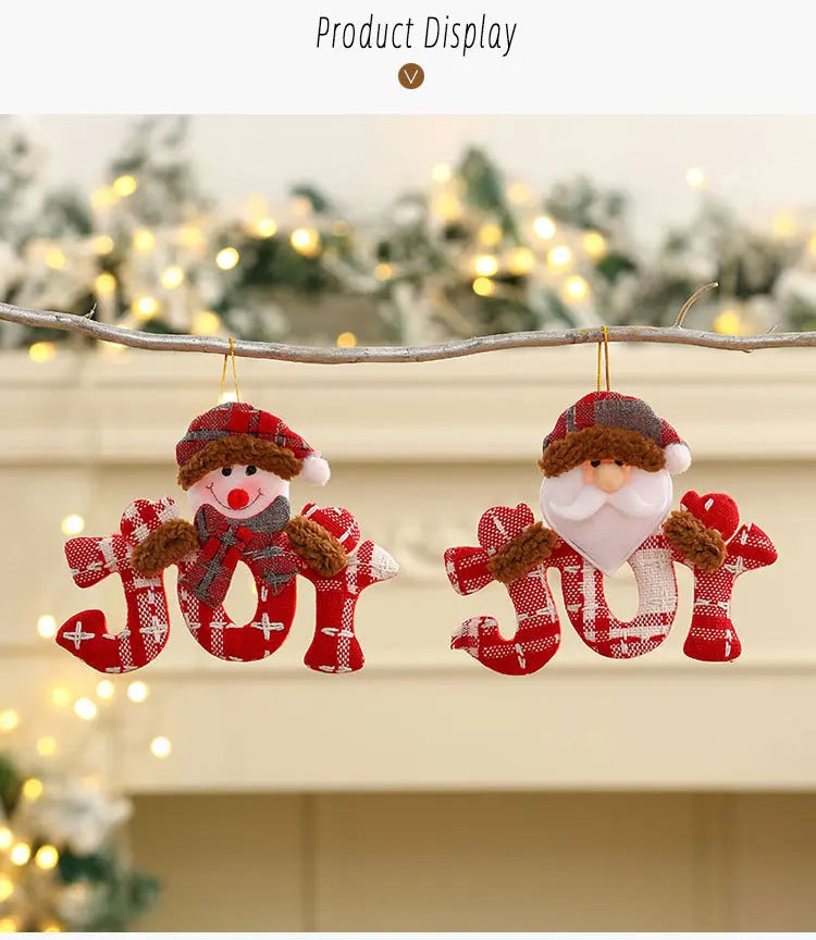 Ornements Étoile Rouge pour Sapin de Noël - Pendentif Décoratif Festif