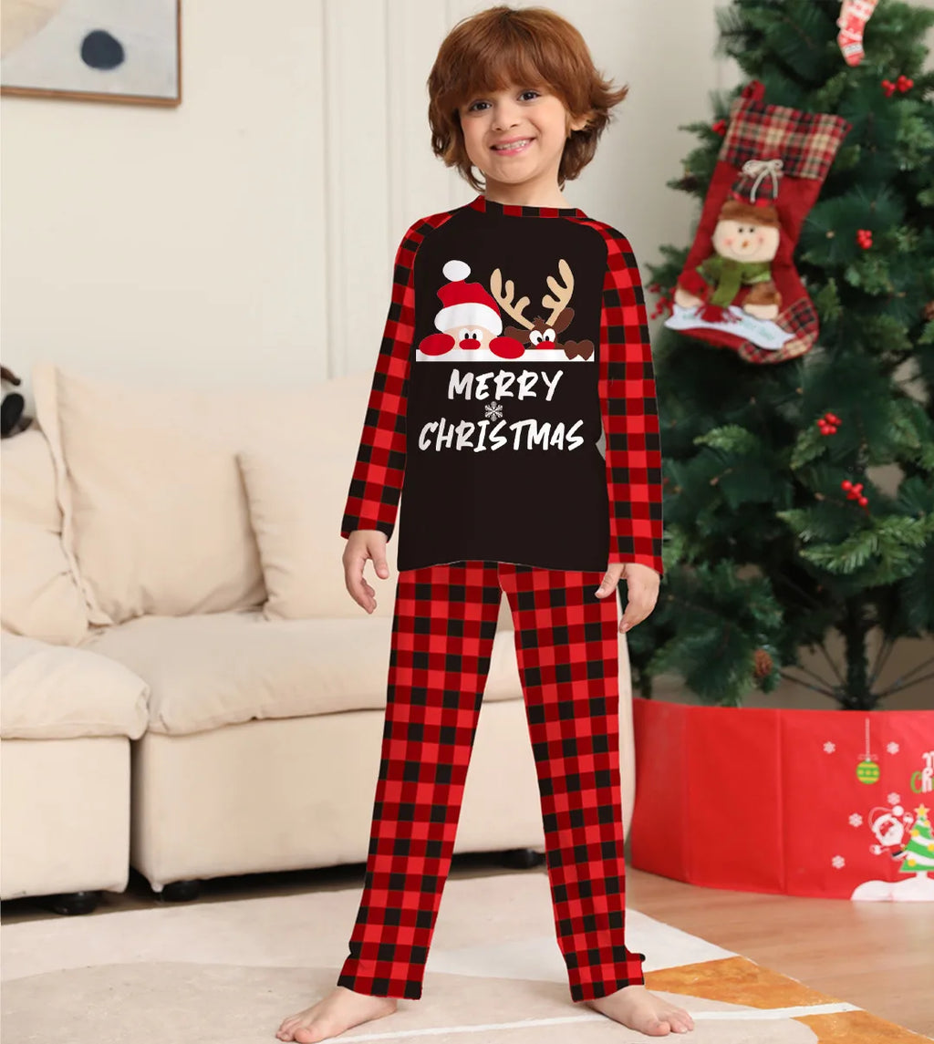 Pyjama de Noël Familial Père Noël - Ensemble Assorti Femme Homme Enfant