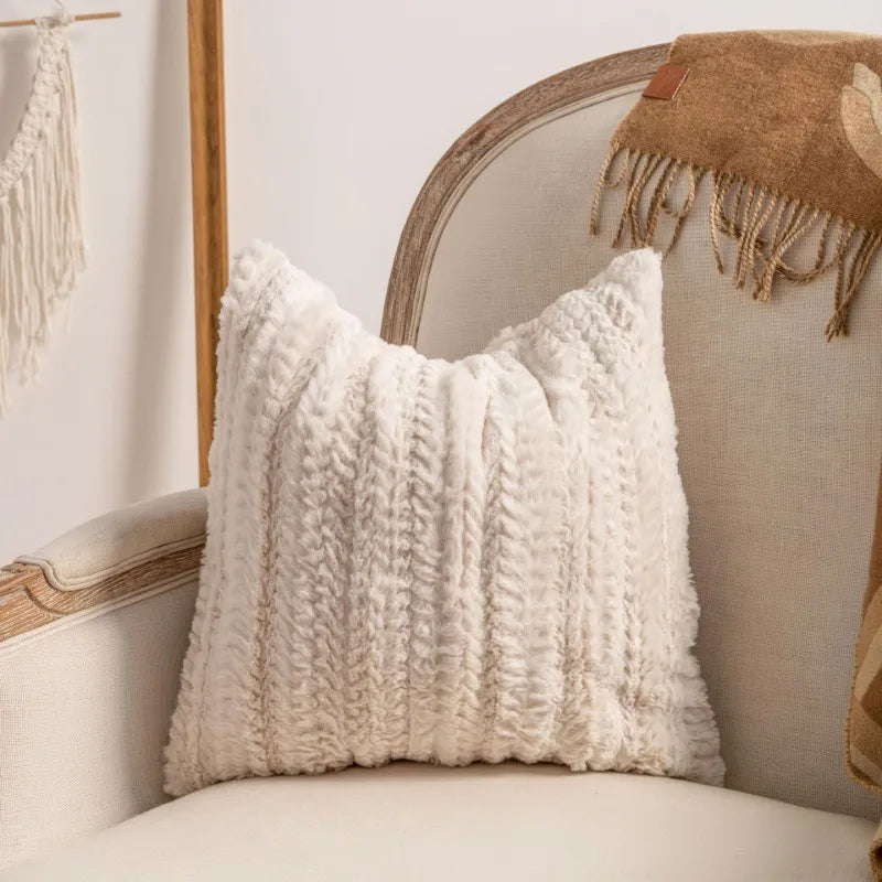Chic Knit Pillow Covers Ins Style Sofa Cushion Cases Elegant Tassel Throw Pillowcovers Luxury Minimalist Accent Decor