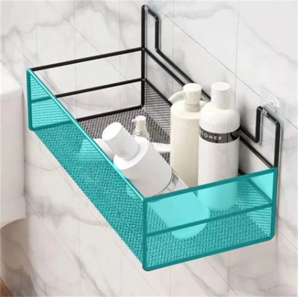 Étagère Murale Salle de Bain Sans Perçage - Rangement Multifonction