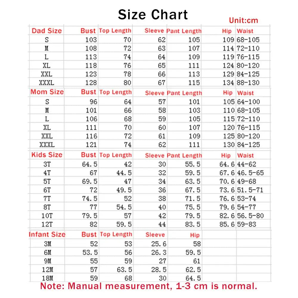 Pyjama de Noël Familial Renne et Sapin - Ensemble Assorti Parents et Enfants