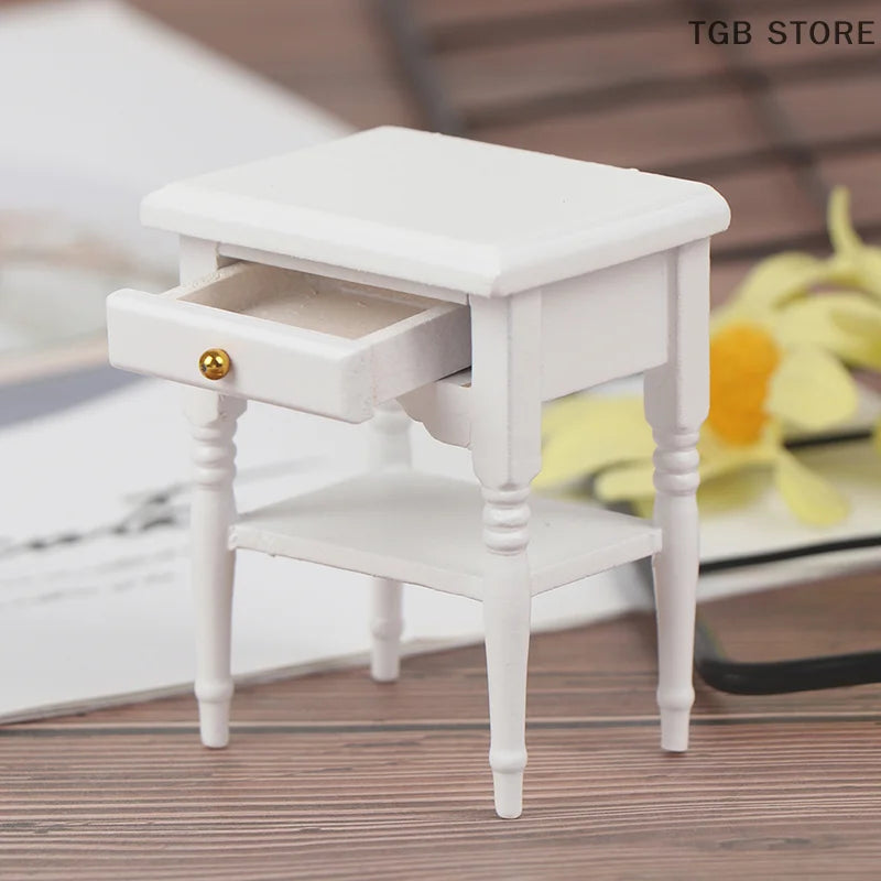 1Pc 1:12 Dollhouse Miniature Furniture Bedside Cupboard Doll House Room Decor