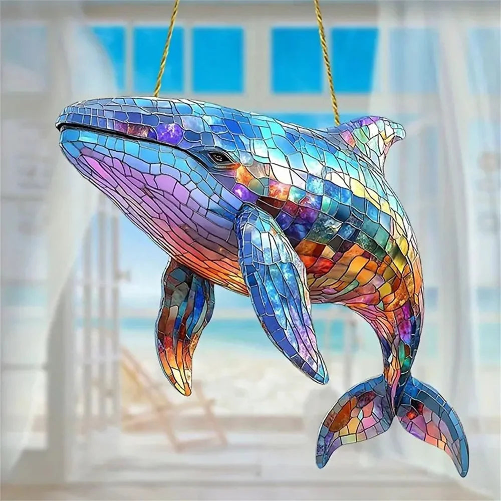 Creative Birds And Flowers Window Hanging 2d Birds And Flowers Tree Decor Flat Decor For Car Backpack Pet Lover