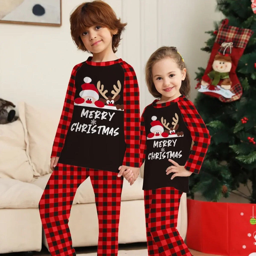 Pyjama de Noël Familial Père Noël - Ensemble Assorti Femme Homme Enfant