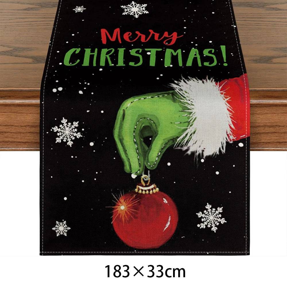 Chemin de Table de Noël 2025 - Décoration Table Festive pour Fête