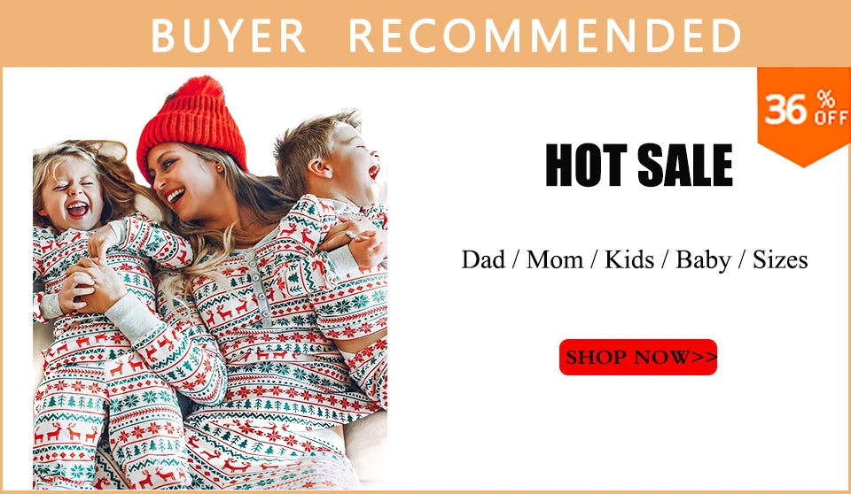 Pyjama de Noël Familial 2024 - Ensemble Assorti Adulte Enfant et Barboteuse Bébé