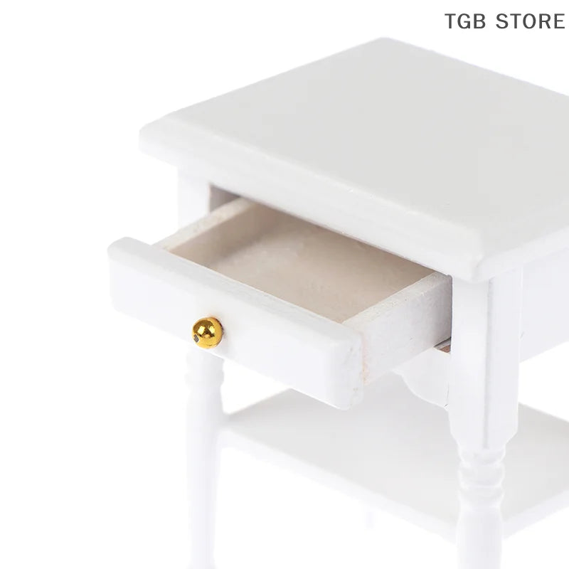 1Pc 1:12 Dollhouse Miniature Furniture Bedside Cupboard Doll House Room Decor