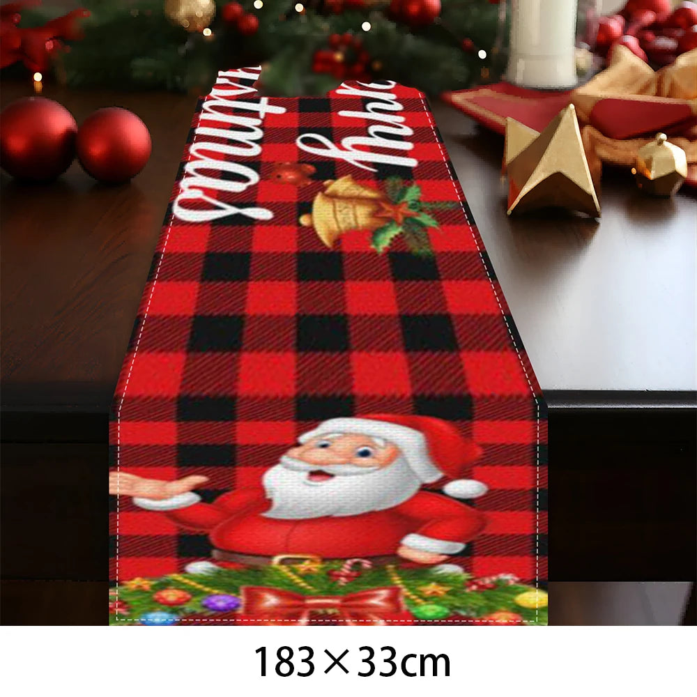 Chemin de Table de Noël 2025 - Décoration Table Festive pour Fête