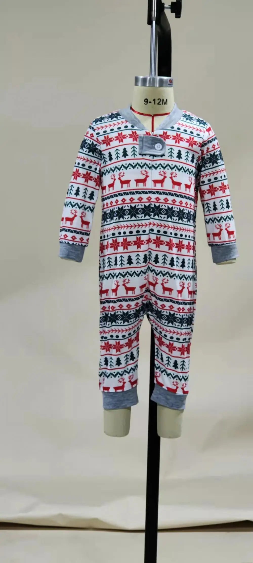 Pyjama de Noël Familial Renne et Sapin - Ensemble Assorti Parents et Enfants