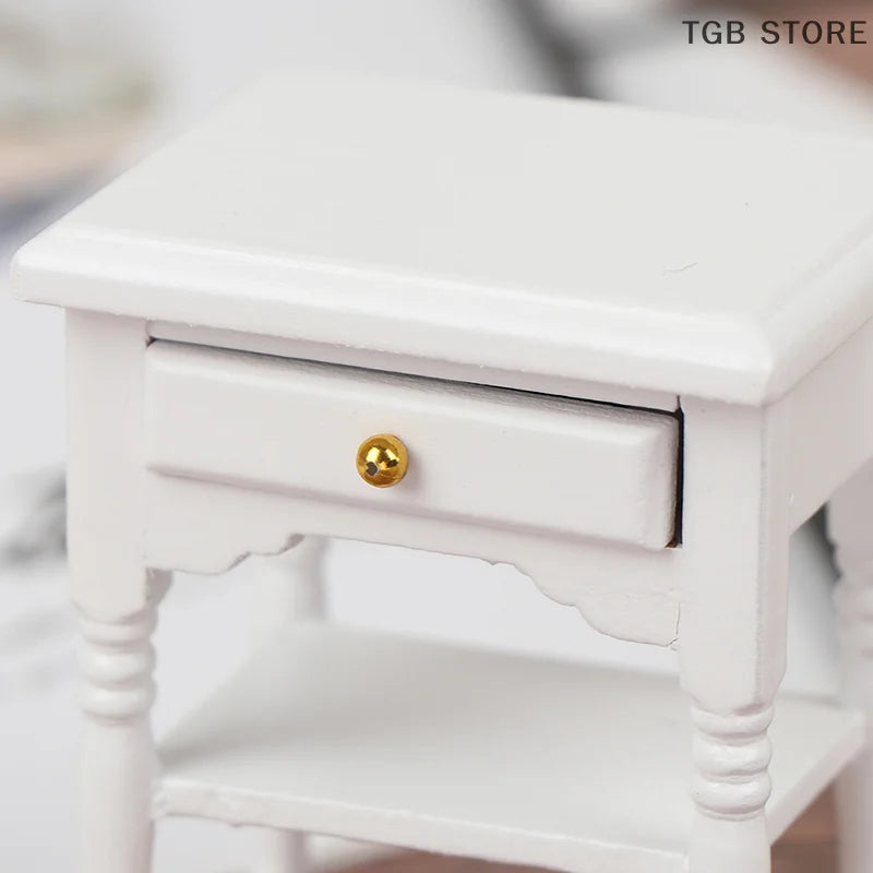 1Pc 1:12 Dollhouse Miniature Furniture Bedside Cupboard Doll House Room Decor
