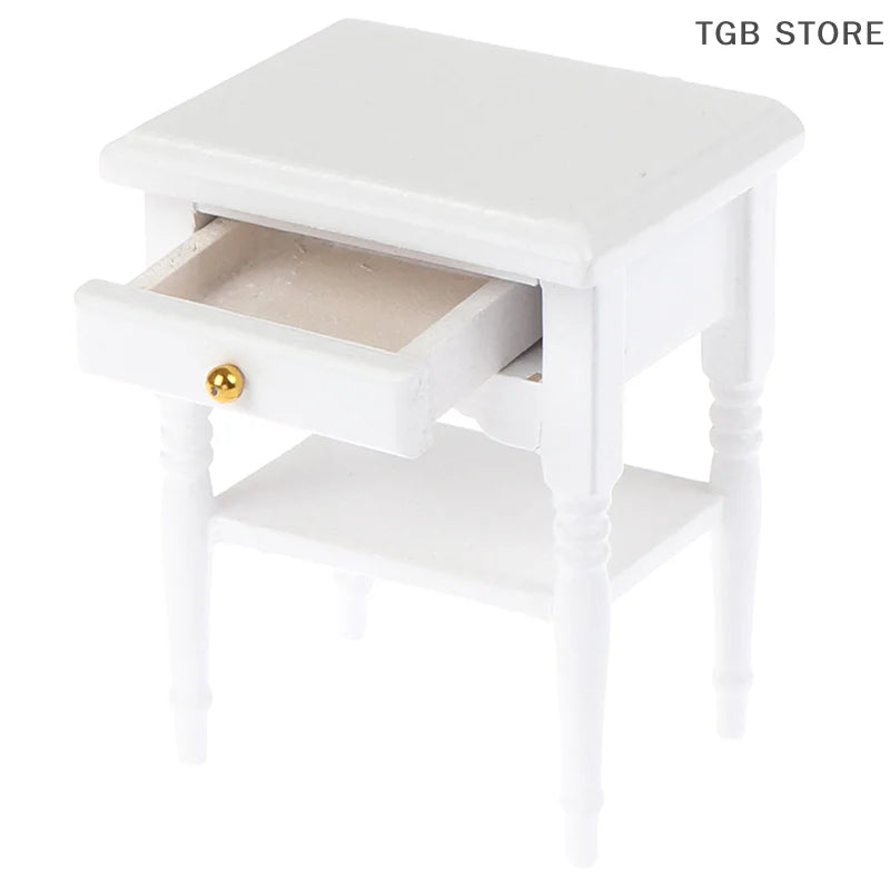 1Pc 1:12 Dollhouse Miniature Furniture Bedside Cupboard Doll House Room Decor