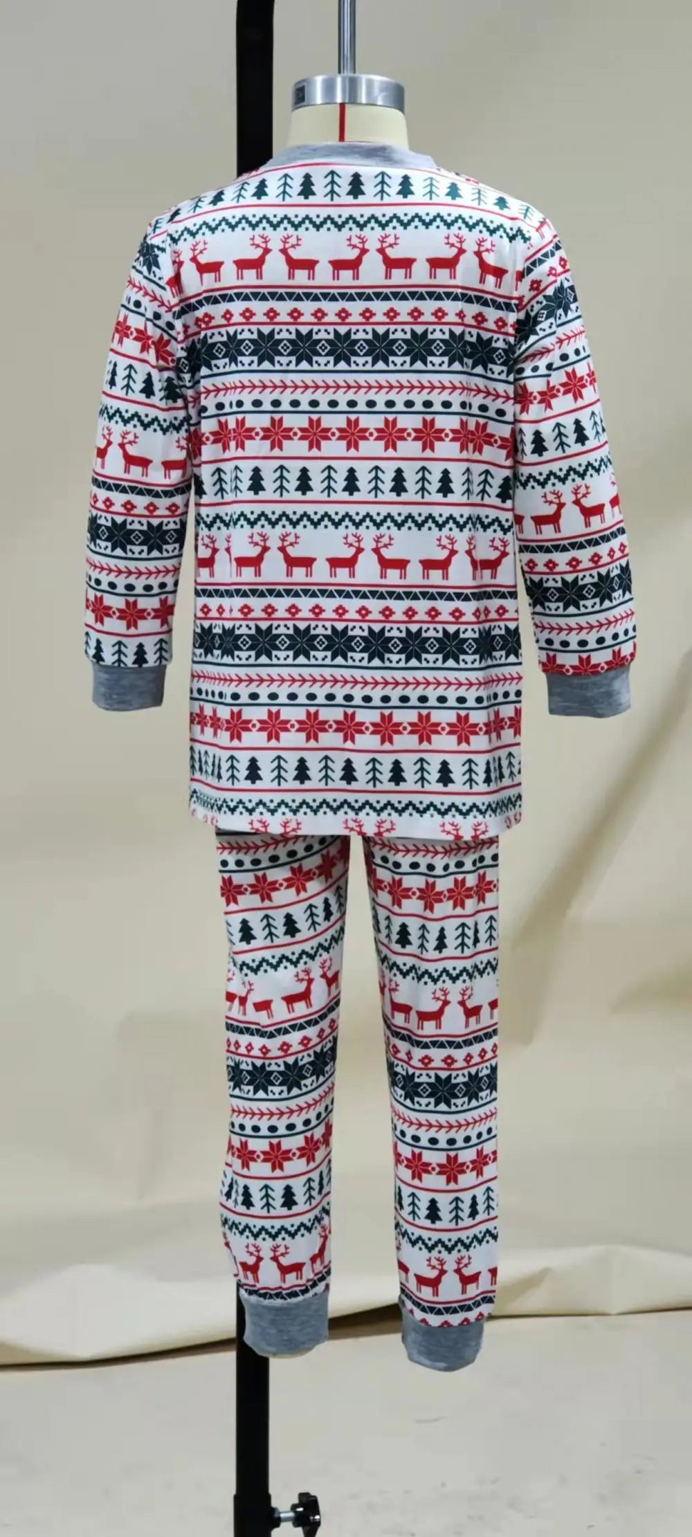 Pyjama de Noël Familial Renne et Sapin - Ensemble Assorti Parents et Enfants