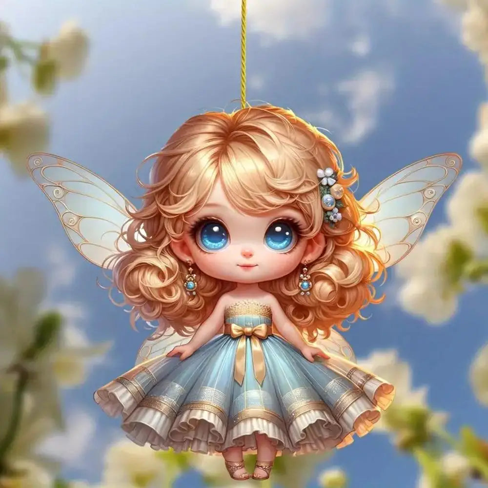 Attrape-Soleil Fée des Fleurs - Décoration Fenêtre Vitrail Acrylique