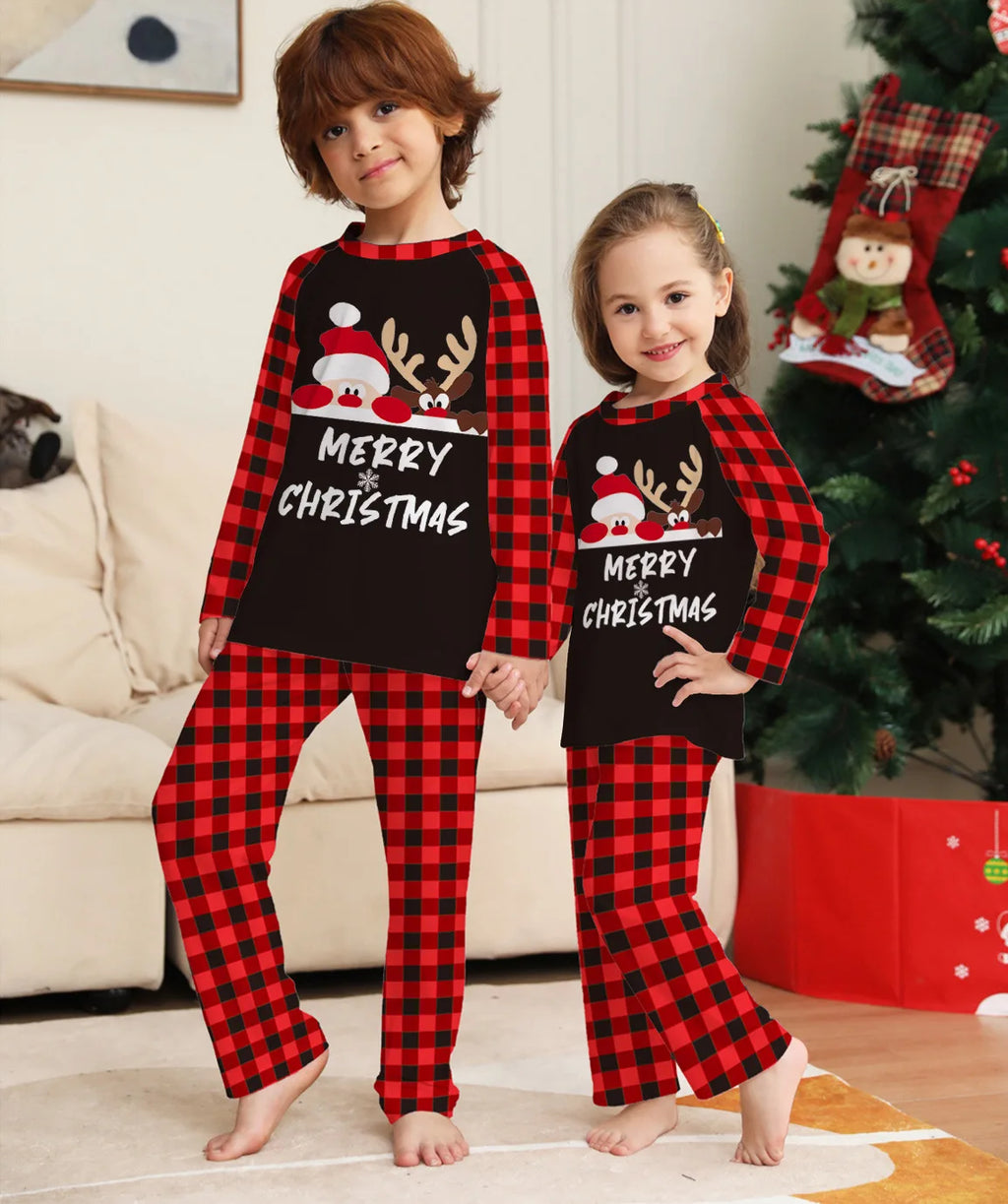 Pyjama de Noël Familial Père Noël - Ensemble Assorti Femme Homme Enfant