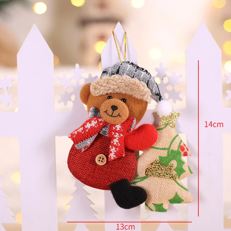 Ornements Étoile Rouge pour Sapin de Noël - Pendentif Décoratif Festif