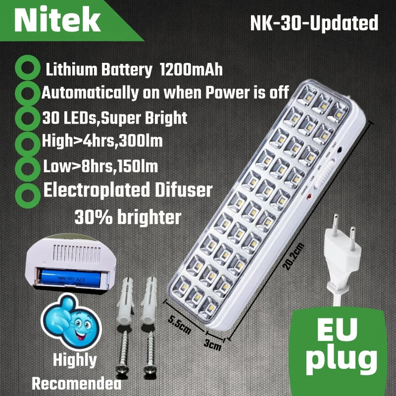 LED Emergency Light Portable Rechargeable Lantern For Home Camping Lantern Wall-Mounted Automatic Exit Lamp Indoor Worklight