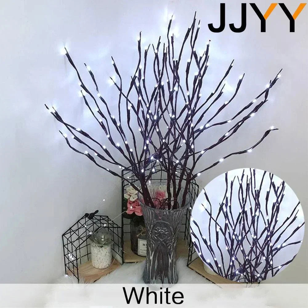 Branches LED Noël 20 LED Flexibles - Lumières à Piles Décoration Maison Fête