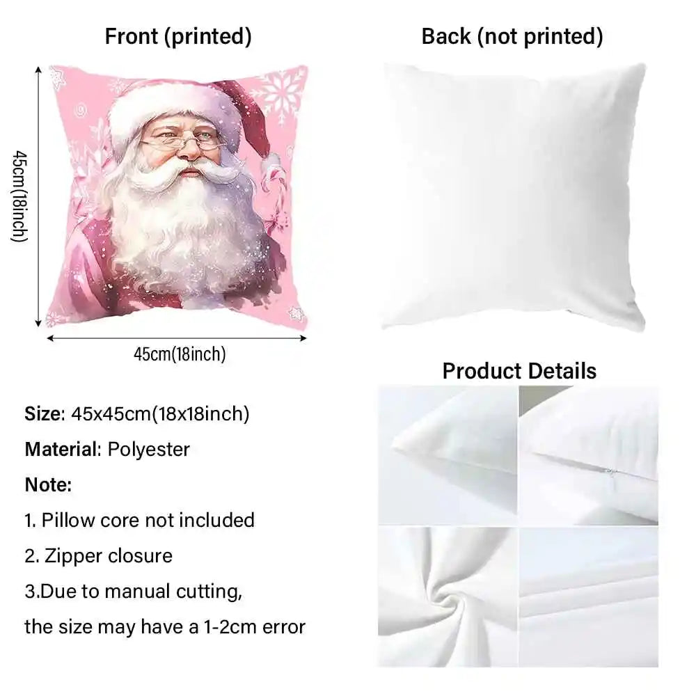 Christmas Tree Print Christmas Pillowcases for Cozy Holidays! Sofa cushion cover, New Year home decoration