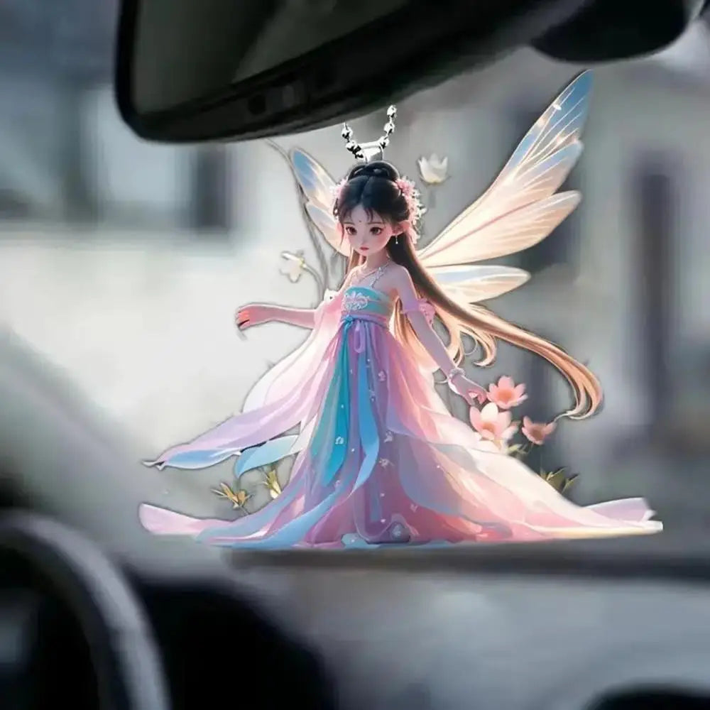 Attrape-Soleil Fée des Fleurs - Décoration Fenêtre Vitrail Acrylique