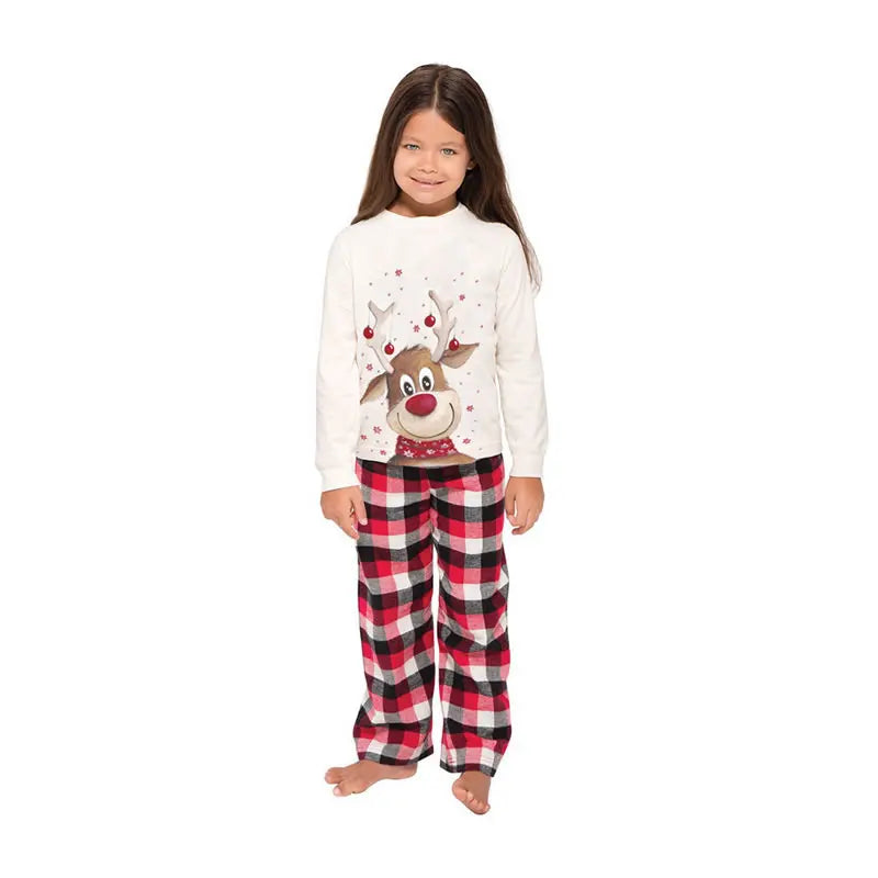 Pyjama de Noël Familial Garçon Fille - Ensemble Assorti Adulte et Enfant